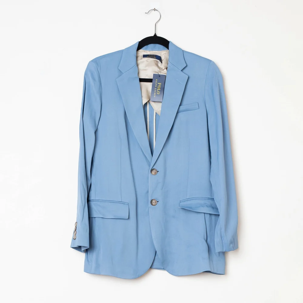 Polo Ralph Lauren Blazer Sport Coat Jacket In Channel Blue Women’s Size 6 - Picture 2 of 10